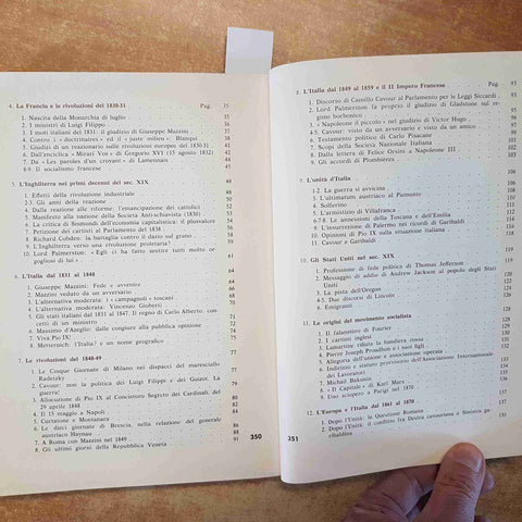 DOCUMENTI E PROFILO STORICO 3 ETA' CONTEMPORANEA GIORGIO SPINI 1975 CREMONESE