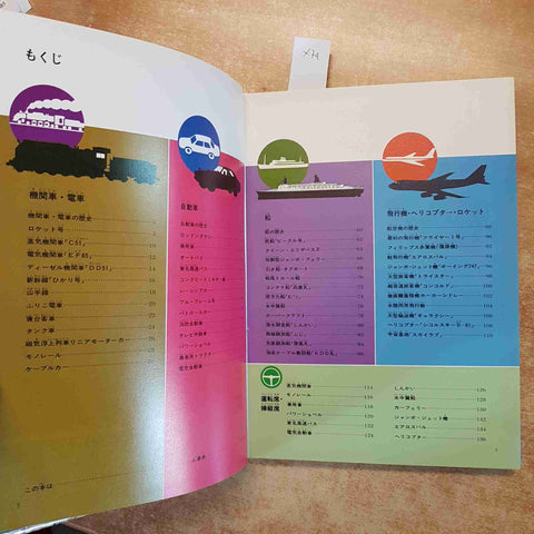 GAKKEN NORIMONO NO ZUKAI ENCICLOPEDIA GIAPPONESE MEZZI TRASPORTO