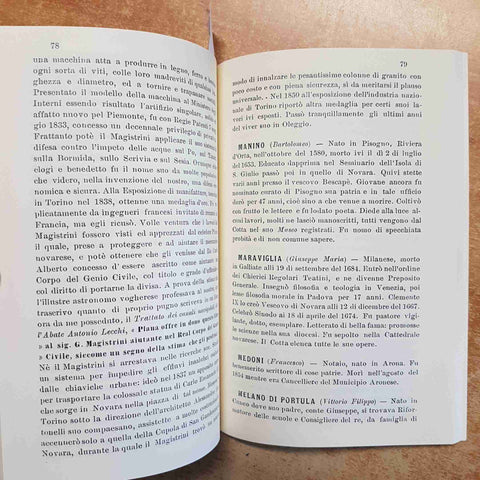 NOVARESI ILLUSTRI DEL '700 E DELL'800 STORIA NOVARA PIEMONTE - GIOVANNI FINAZZI