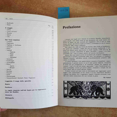 ITINERARI DEL BUDDHA INDIA E NEPAL LUOGHI SACRI VIAGGIO SPIRITUALE 1990 CALDERIN