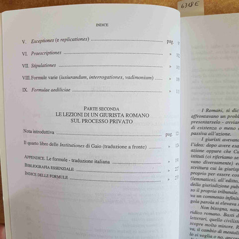 LE FORMULE DEL PROCESSO PRIVATO ROMANO ISTITUZIONI DIRITTO ROMANO 2016 MANTOVANI