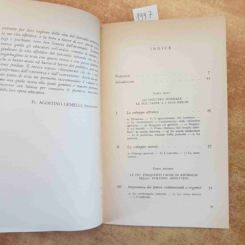MAGISTRETTI - IL MONDO AFFETTIVO DEL FANCIULLO PERSONALITA' 1954 LA SCUOLA