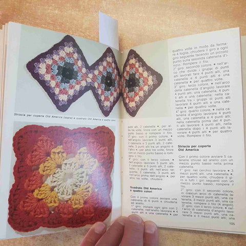GUIDA ALL'UNCINETTO PUNTI MODELLI CONFEZIONI HOBBY WANDA BONANDO 1982 MONDADORI