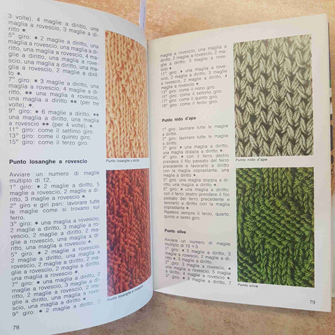 GUIDA ALLA MAGLIA PUNTI CONFEZIONI ACCESSORI HOBBY WANDA BONANDO 1982 MONDADORI