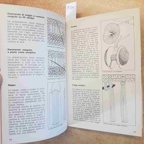 GUIDA ALLA MAGLIA PUNTI CONFEZIONI ACCESSORI HOBBY WANDA BONANDO 1982 MONDADORI