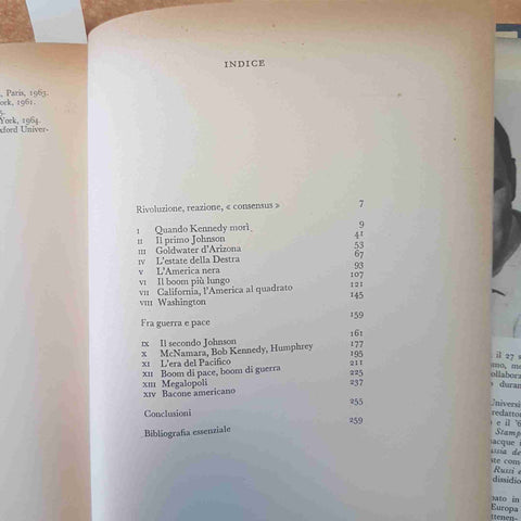 L'ULTIMA AMERICA ALBERTO RONCHEY GARZANTI - PRIMA EDIZIONE 1967 STATI UNITI USA