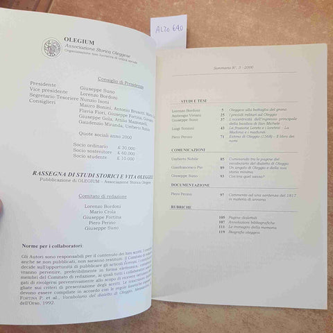 RASSEGNA DI STUDI STORICI E VITA OLEGGESE N.3 OLEGIUM 2002 Loreto, San Michele