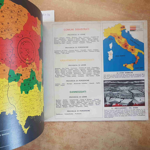 FRIULI PRIMA E DOPO IL TERREMOTO DOCUMENTO STORICO FOTOGRAFICO 1976 CESARE RUSSO