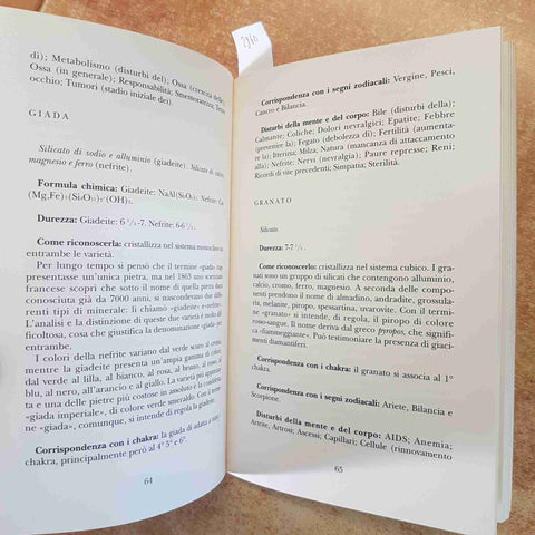 PIETRE DI LUCE  GUIDA PRATICA ALLA CRISTALLOTERAPIA  RETO VITAL 1995 XENIA