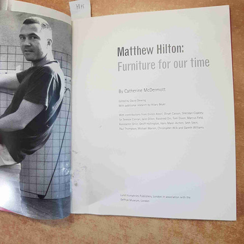 MATTHEW HILTON: FURNITURE FOR OUR TIME DESIGN 2000 McDermott ARREDAMENTO INGLESE