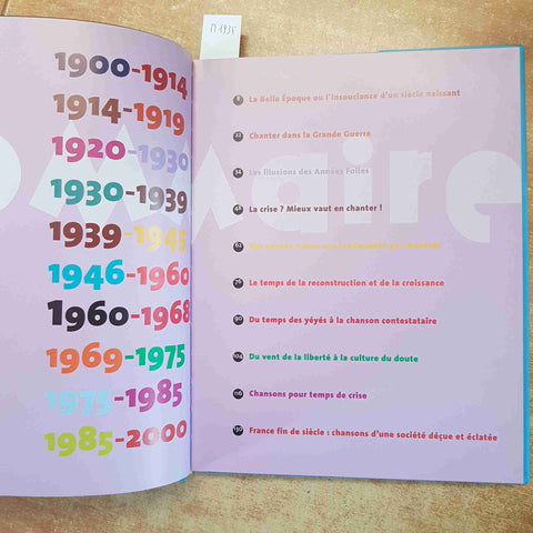 100 ANS D'HISTOIRE DE FRANCE EN CHANSONS SERGE BERSTEIN MUSICA 2000 HACHETTE