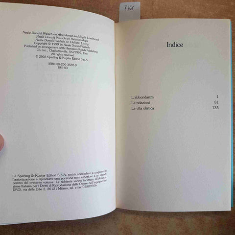 ESERCIZI DI VITA  NEALE DONALD WALSCH 2003 SPERLING & KUPFER saggezza