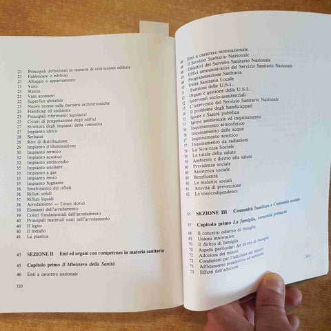 ECONOMIA DELLE COMUNITA' - CAMARA CONTI - SERVIZI SOCIALI SANITA' 1992 SEAM