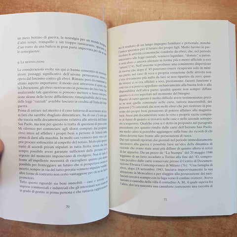 LE CASE E LE COSE PERSECUZIONE EBREI TORINESI 1938 1945 ARCHIVIO EGELI SAN PAOLO