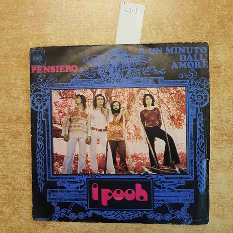 I POOH PENSIERO A UN MINUTO DALL'AMORE CBS SOLO COPERTINA SENZA DISCO 45 GIRI