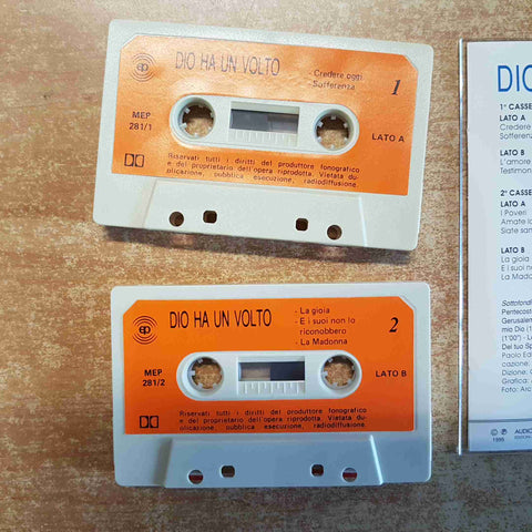 DIO HA UN VOLTO MADRE TERESA DI CALCUTTA 2 MUSICASSETTE SAN PAOLO 1995 G. MASINA