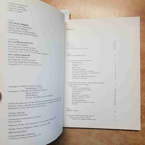 CARDIOLOGIA GERIATRICA LOWENTHAL BREST 1994 MALATTIE CARDIOVASCOLARI McGRAW HILL