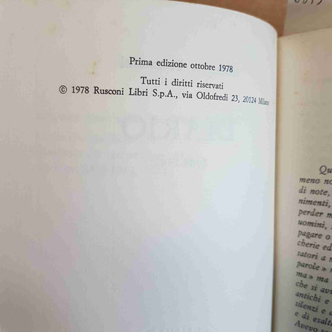 GIUSEPPE PREZZOLINI DIARIO 1900-1941 RUSCONI PRIMA EDIZIONE 1978 LA VOCE EDITORI