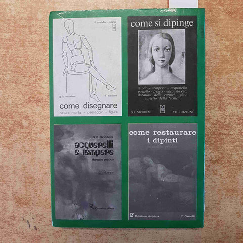 COME DIPINGERE A OLIO MANUALE PRATICO TECNICHE MATERIALI NICODEMI 1980 CASTELLO