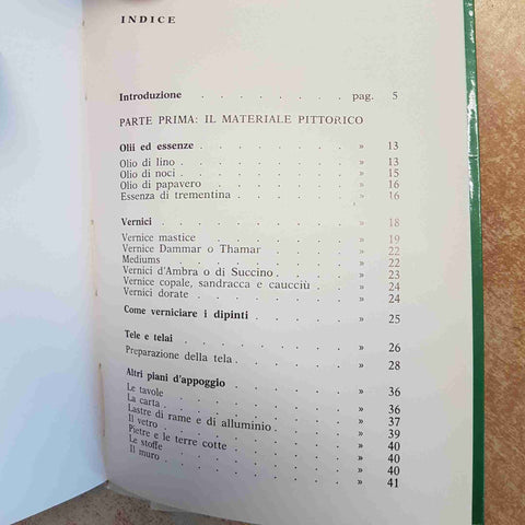 COME DIPINGERE A OLIO MANUALE PRATICO TECNICHE MATERIALI NICODEMI 1980 CASTELLO