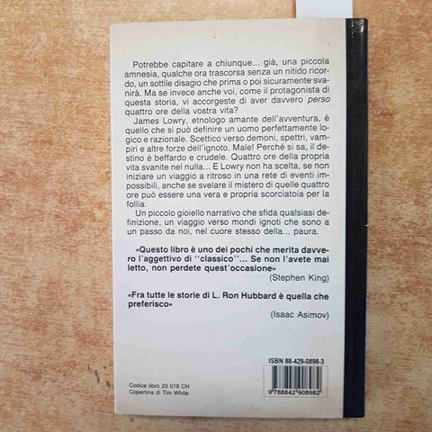 LE QUATTRO ORE DEL TERRORE - L. RON HUBBARD - ROMANZO HORROR 1996 EDITRICE NORD
