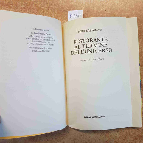 RISTORANTE AL TERMINE DELL'UNIVERSO - DOUGLAS ADAMS - 2013 - OSCAR MONDADORI