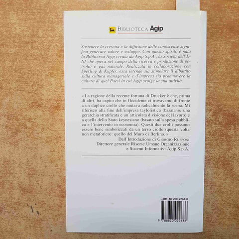 IL GRANDE CAMBIAMENTO PETER F. DRUCKER IMPRESE E MANAGER ETA DELL'INFORMAZIONE