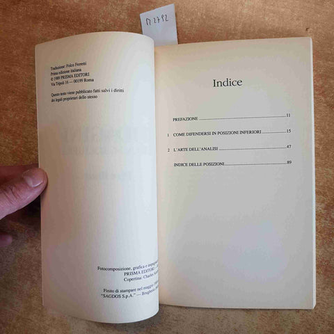 INDAGINI SULLA SCACCHIERA - PAUL KERES - SCACCHI 1989 PRISMA EDITORI