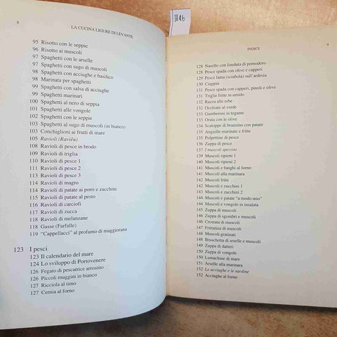 LA CUCINA LIGURE DI LEVANTE SALVATORE MARCHESE 1990 MUZZIO RICETTE TRADIZIONALI