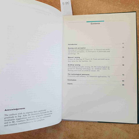 SENSING IN MACHINES - FINMECCANICA - MANGILI, MUSSO 1992 LEONARDO - McGRAW-HILL