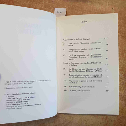 GUARDARE IL TEATRO - PIERRE FRANCASTEL - ESTETICA STORIA DELL'ARTE 2005 MIMESIS