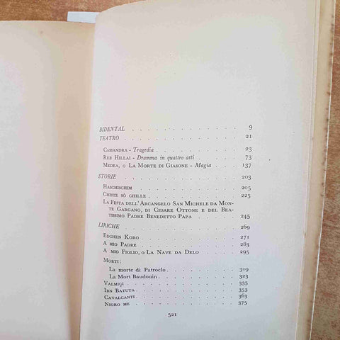 CARLO SCARFOGLIO BIDENTAL POESIA MONDADORI 1934 PRIMA EDIZIONE
