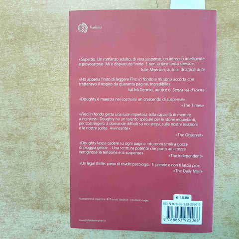 FINO IN FONDO - LOUISE DOUGHTY - BOLLATI BORINGHIERI 2014 THRILLER PSICOLOGICO