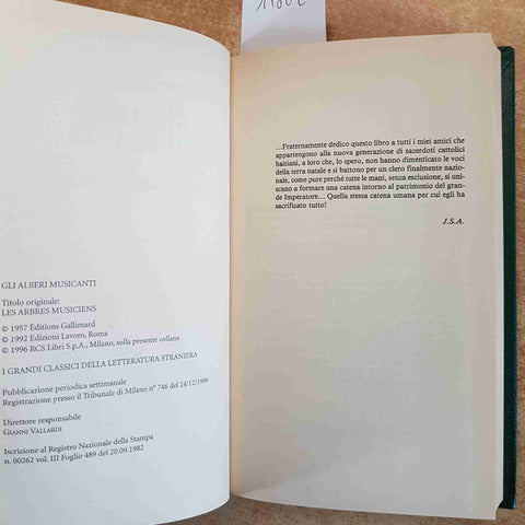 GLI ALBERI MUSICANTI - JACQUES STEPHEN ALEXIS - FABBRI EDITORI 1999 CLASSICI