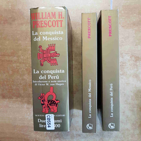 WILLIAM H. PRESCOTT LA CONQUISTA DEL MESSICO E DEL PERU' 2 VOLL. NEWTON 1992