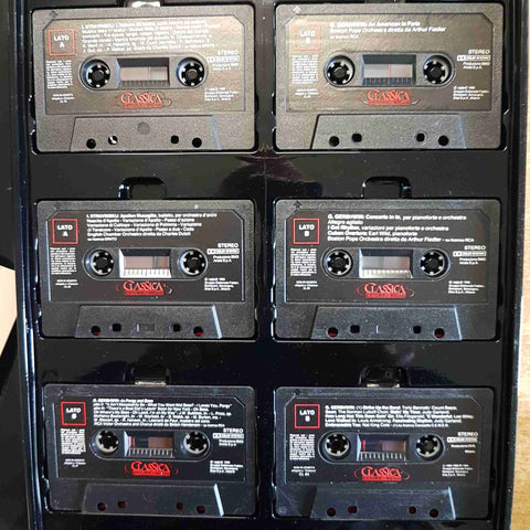 CLASSICA DEBUSSY STRAVINSKIJ GERSHWIN 12 MUSICASSETTE 1988 FABBRI EDITORI