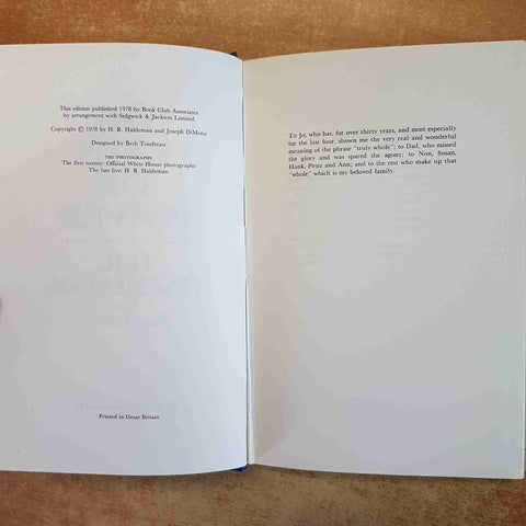 THE ENDS OF POWER - WATERGATE NIXON PRESIDENZA USA - H.R. HALDEMAN - DIMONA 1978