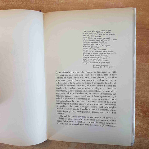 O.P. OSSIA IL VERO BEVITORE - PAOLO MONELLI LONGANESI 1963 ENOGASTRONOMIA VINO