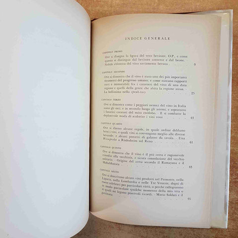 O.P. OSSIA IL VERO BEVITORE - PAOLO MONELLI LONGANESI 1963 ENOGASTRONOMIA VINO