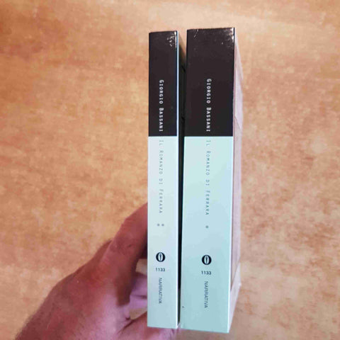 IL ROMANZO DI FERRARA 2 VOLUMI - GIORGIO BASSANI - OSCAR MONDADORI finzi contini