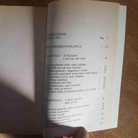 IL FASCISMO ORIGINI E SVILUPPO IGNAZIO SILONE - SUGARCO ANALISI STORICA POLITICA