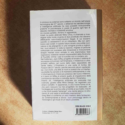 /SLANT GREG BEAR FANTASCIENZA CYBERPUNK IA NANOTECNOLOGIA 1998 COSMO SERIE ORO