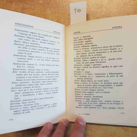 IL LIBRO DEI SOGNI - DOTTOR TIRESIAS - REPRINT HOEPLI 1983 CISALPINO GOLIARDICA