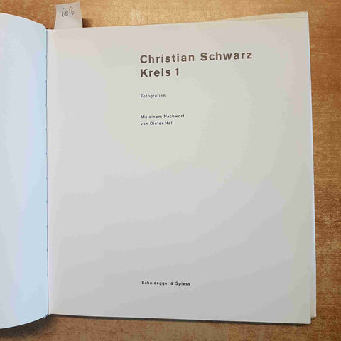 CHRISTIAN SCHWARZ - KREIS 1 FOTOGRAFIE FOTOGRAFIA 2003 SCHEIDEGGER & SPIESS