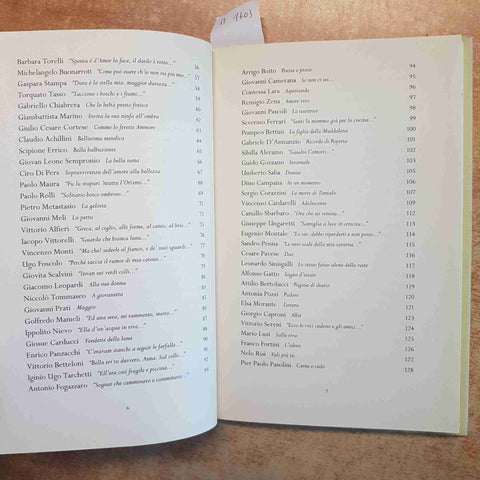CENTO POESIE D'AMORE DA DANTE A DE ANDRE' GUIDO DAVICO BONINO 2002 LA STAMPA