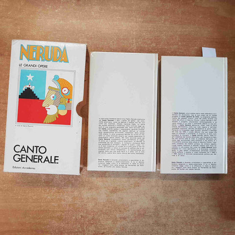 NERUDA - CANTO GENERALE - 2 VOLUMI CON COFANETTO - ACCADEMIA 1970 SANSONI POESIA