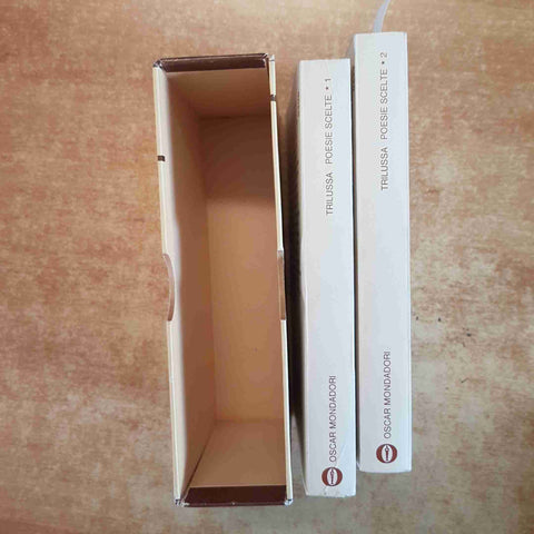 TRILUSSA - POESIE SCELTE 2 VOLUMI CON COFANETTO 1973 OSCAR MONDADORI dialettale