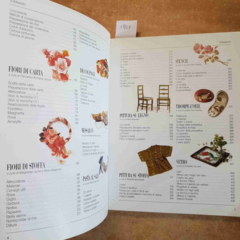 MILLE IDEE PER CREARE - FABBRI EDITORI 1997 MANUALE FAI DA TE DECORAZIONE 1°EDIZ