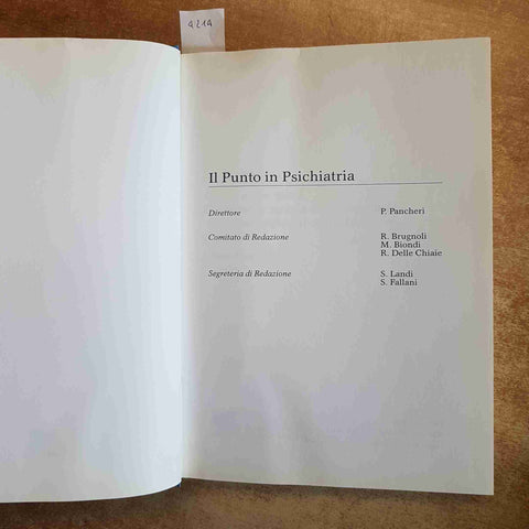 ANSIA E NON ANSIA DIAGNOSI E TERAPIA psicopatologia P. PANCHERI SCIENTIFIC PRESS