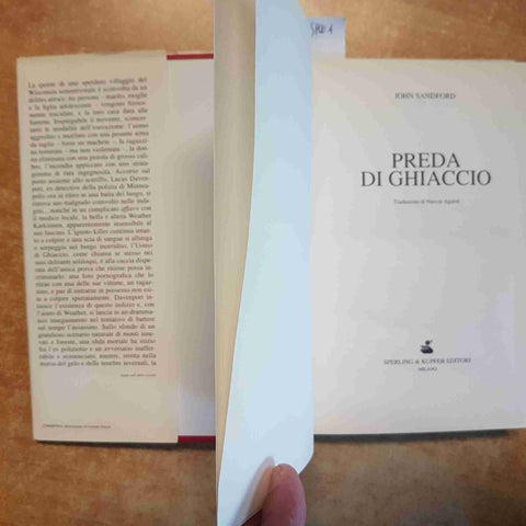 PREDA DI GHIACCIO - JOHN SANDFORD - SPERLING KUPFER THRILLER POLIZIESCO SUSPENSE
